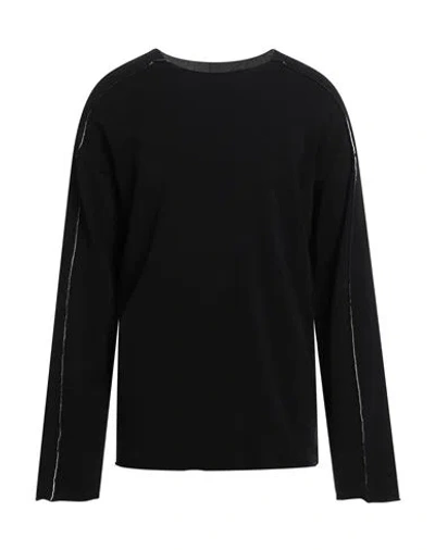 Isabel Benenato Man Sweater Black Size Xl Viscose, Polyester In Black