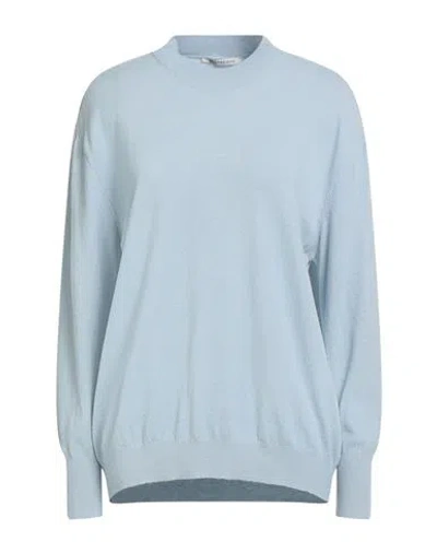 Le Streghe Woman Sweater Sky Blue Size Onesize Viscose, Polyester, Polyamide