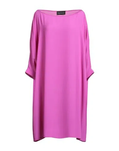 Gianluca Capannolo Woman Midi Dress Mauve Size L Polyester In Purple