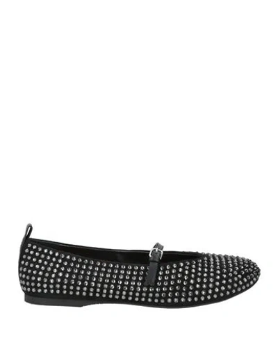 Jw Anderson Woman Ballet Flats Black Size 5 Leather In Black