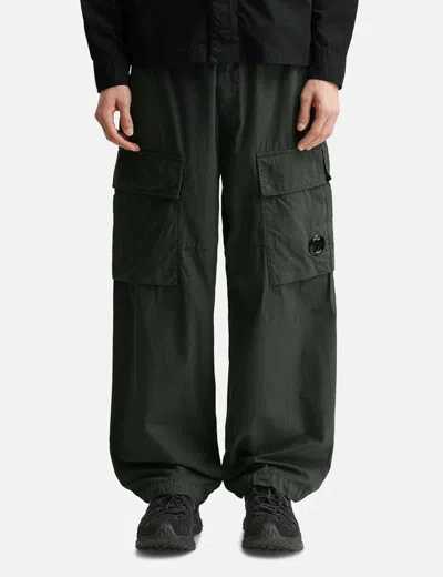 C.p. Company Microreps Peached Cargo Pant In Gray