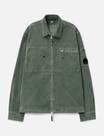 C.p. Company C.p.company Corduroy Shirt Jacket With Lens Detail