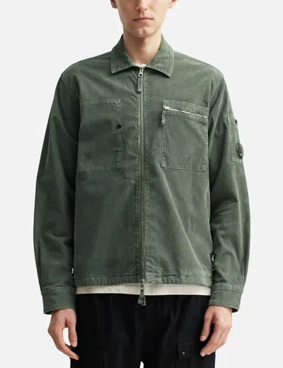 C.p. Company C.p.company Corduroy Shirt Jacket With Lens Detail
