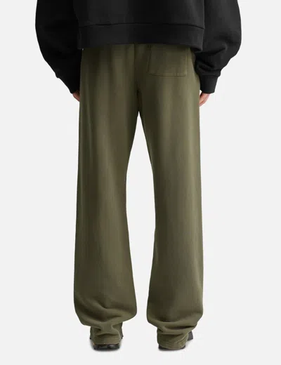 Entire Studios Straight-leg Sweatpant In Green