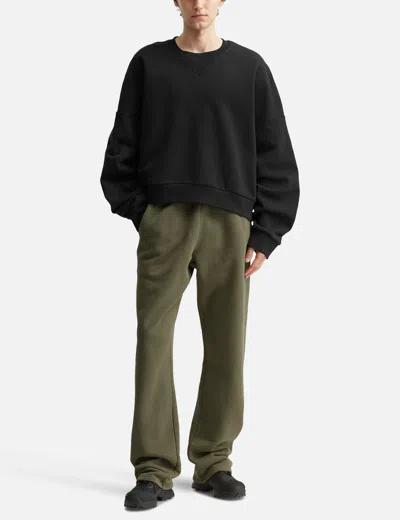 Entire Studios Straight-leg Sweatpant In Green