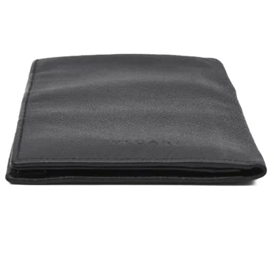 Pre-owned Bvlgari Black Leather Long Wallet (bi-fold) ()