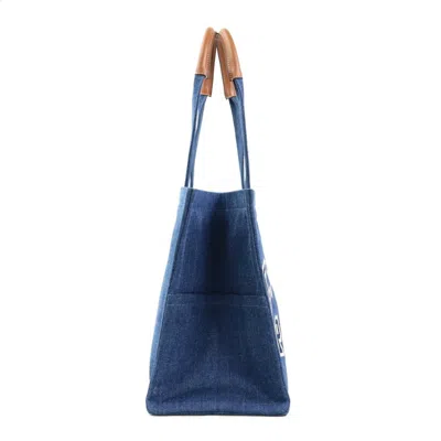 Pre-owned Celine Blue Denim Leather Shoulder Bag ()