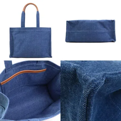 Pre-owned Celine Blue Denim Leather Shoulder Bag ()