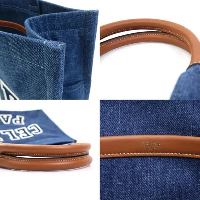 Pre-owned Celine Blue Denim Leather Shoulder Bag ()