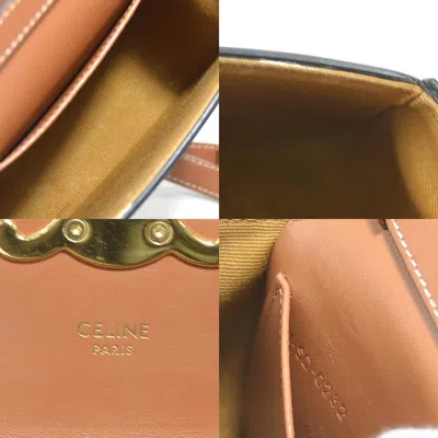 Pre-owned Celine Brown Coated Canvas Shoulder Bag ()