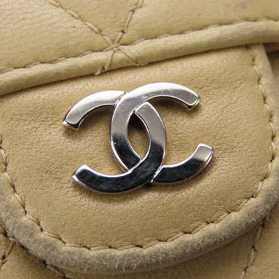 Pre-owned Chanel Beige Leather Coin Purse/coin Case () In Sand