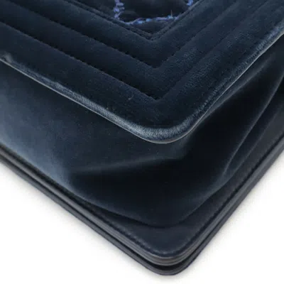 Pre-owned Chanel Navy Leather Shoulder Bag ()
