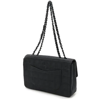 Pre-owned Chanel New Travel Line Black New Travel Line Leather Nylon Shoulder Bag ()