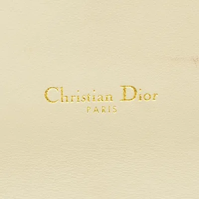 Pre-owned Dior Christian  Beige Leather Chain/shoulder Wallet () In Sand