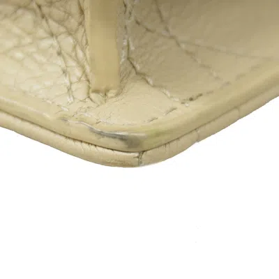 Pre-owned Dior Christian  Beige Leather Chain/shoulder Wallet () In Sand