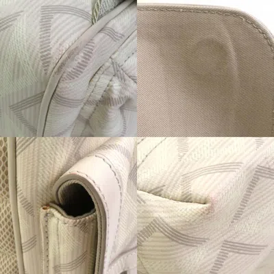 Pre-owned Dior Christian  Light Beige Coated Canvas Leather Backpack ()