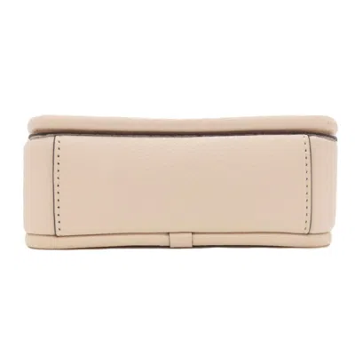 Pre-owned Coach Beige White Canvas Leather Shoulder Bag ()