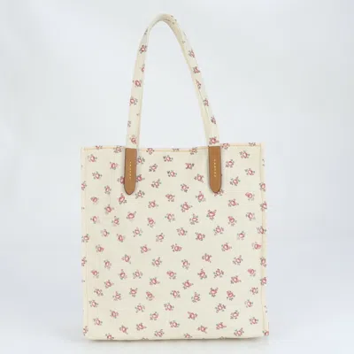 Pre-owned Coach Beige Leather Canvas Shoulder Bag ()