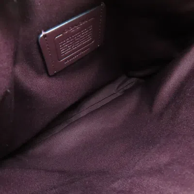 Pre-owned Coach Dark Brown Pink Canvas Shoulder Bag ()