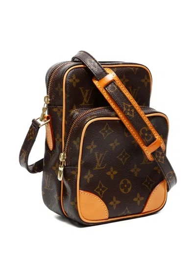 Pre-owned Louis Vuitton 2002 Monogram Amazone Shoulder Bag In Brown