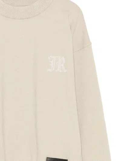 John Richmond Junior Embroidered Logo Jumper In Neutral