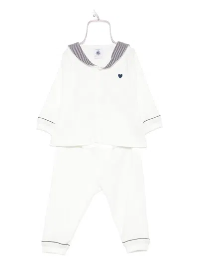 Petit Bateau Natural Cotton Trousers In Neutral