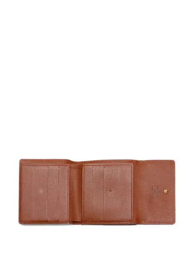 Pre-owned Louis Vuitton 2003 Portefeuille Elise Wallet In Brown