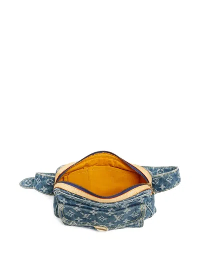 Pre-owned Louis Vuitton 2007 Monogram Denim Bumbag In Blue