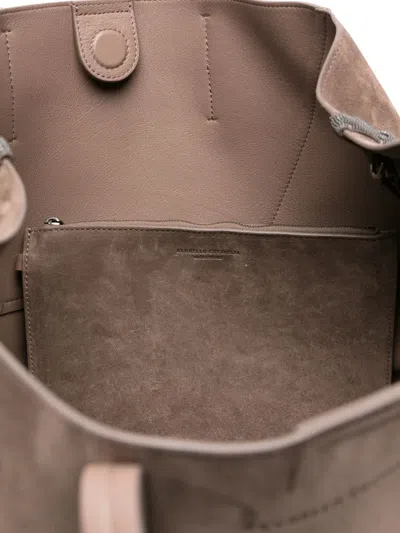 Brunello Cucinelli Suede Tote Bag