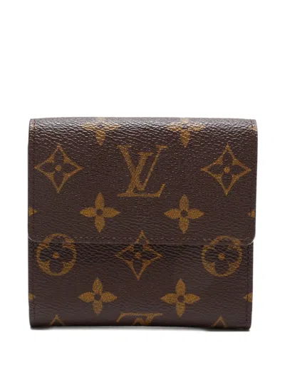 Pre-owned Louis Vuitton 2003 Elise Wallet In Brown