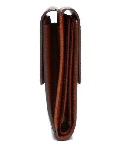 Pre-owned Louis Vuitton 2003 Elise Wallet In Brown