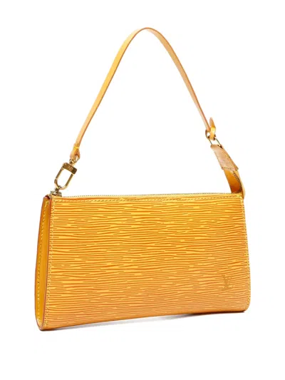 Pre-owned Louis Vuitton 1990-2000s Pochette Accessoir Shoulder Bag In Yellow