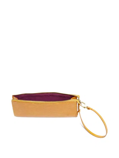 Pre-owned Louis Vuitton 1990-2000s Pochette Accessoir Shoulder Bag In Yellow