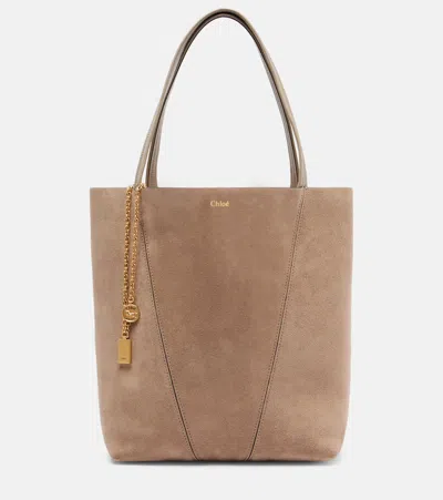 Chloé Spin Medium Suede Tote Bag