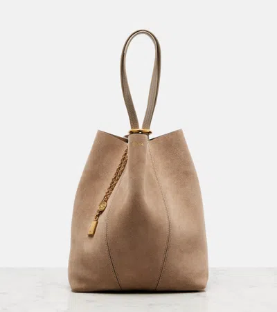 Chloé Spin Medium Suede Tote Bag