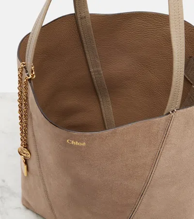 Chloé Spin Medium Suede Tote Bag