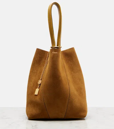 Chloé Spin Medium Suede Tote Bag