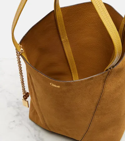 Chloé Spin Medium Suede Tote Bag