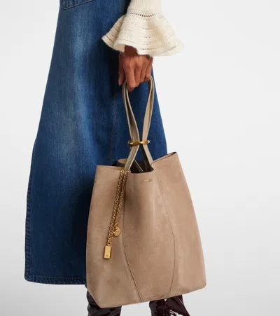 Chloé Spin Medium Suede Tote Bag