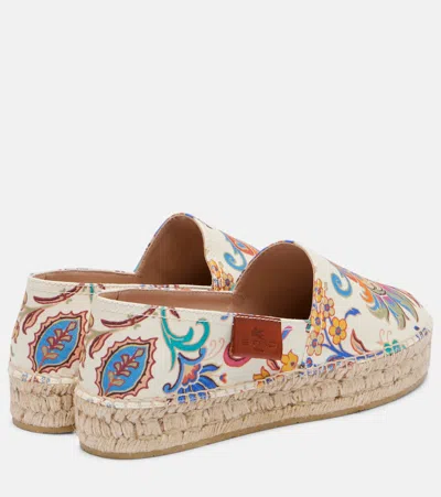 Etro Floral Espadrilles In Multi