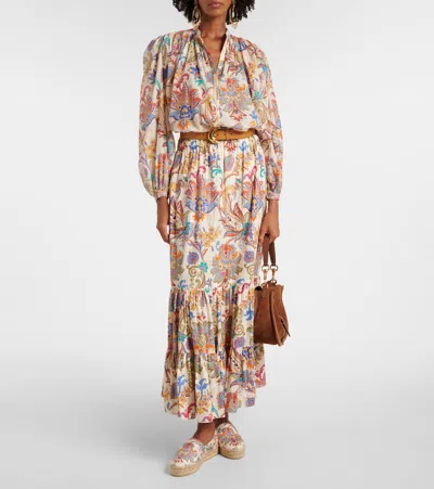 Etro Floral Espadrilles In Multi