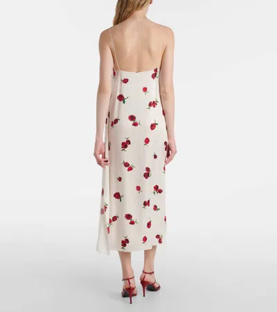 Khaite Sicily Printed Silk Midi Dress