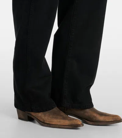 Khaite Danielle Straight-leg Mid-rise Recycled Denim Jeans