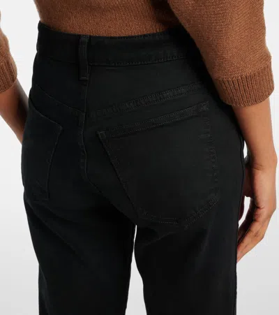 Khaite Viv Straight Jeans In Black