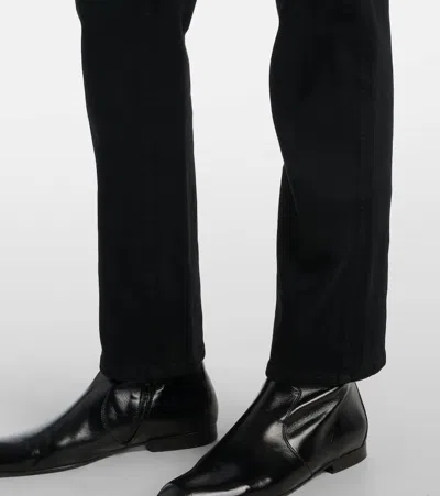 Khaite Viv Straight Jeans In Black