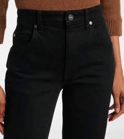 Khaite Viv Straight Jeans In Black