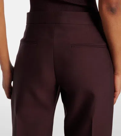 Khaite Callen Wool And Silk Straight Pants