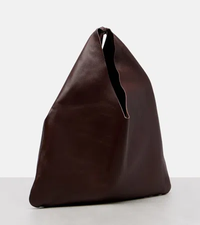 The Row Bindle Small Leather Shoulder Bag