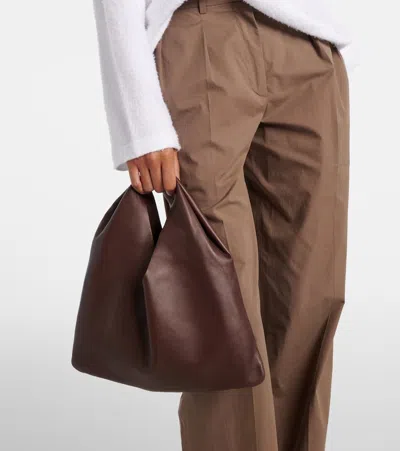 The Row Bindle Small Leather Shoulder Bag