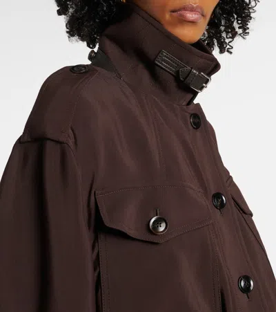Tom Ford Button-fastening Flap-pocket Jacket In Brown